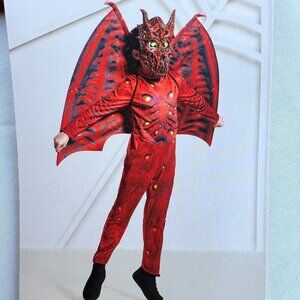Light Up Red Dragon Kids Halloween Costume Size Kids Large